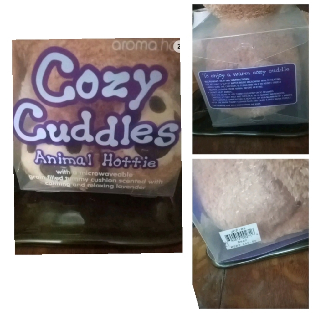 Cozy cuddles microwave aroma therapy heat pad bear